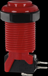 BUTTON-RED Arcade Button with micro switch, red