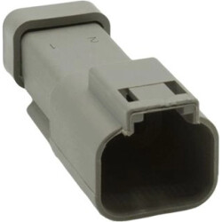 Socket housing, for rectangular miniature plug, PX0106P02GY
