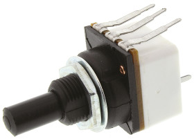 Potencjometr 10 kΩ typ Obrotowa TE Connectivity 1 średnica wału 6 mm 1 0.25 W długość wału 19 mm 17PCSA103MC19P Montaż
