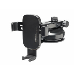 Uchwyt sam. Smartfona WAYME Grawitacyjny, na przyssawkę, Grafitowy