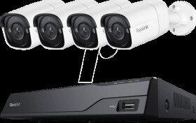 NVS8-5MB4 Network Video Recorder, Set Includes 4 Cameras