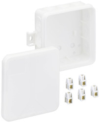 Puszka instalacyjna Spelsberg i 12 -2,5q/w, IP55, (D x S x W) 85 x 85 x 37 mm, biały, 1 szt.