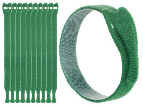 Opaski rzepowe 20x200 BTB Straps zielone /opakowanie 10szt./