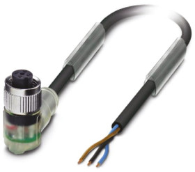 Przewód czujnik-siłownik ze złączem Złącze M12 długość 3m Rodzaj A Żeńskie