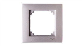 Merten M-Plan Ramka Pojedyncza Aluminium Mtn486160