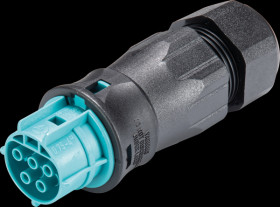 96.051.4553.6 RST Classic 20i5 connector, turquoise blue socket