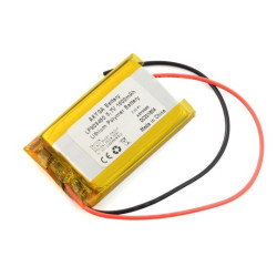 Akumulator Li-Pol Akyga 3,7V 1S 1600mAh - przewody 150 mm - 50x34x9mm