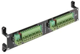 Dystrybutor zasilania (łączówka, rozgałęźnik) 2-we/10wy max.15VDC 10x2.5A do montażu na ścianie