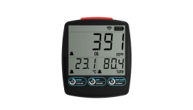 Rejestrator danych CO2, wilgotność, temperatura 60°C Wi-Fi typ czujnika Dwutlenek węgla Lascar