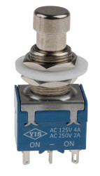 Nasadka przełącznika Zatrzaskowy SPDT średnica wycięcia 12.2mm, montaż PCB RS PRO