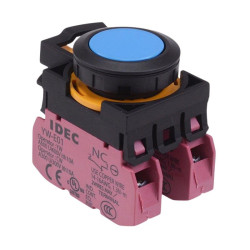 CW1B-M1E02S Blue Momentary Push Button Switch 2NC IP65 IDEC