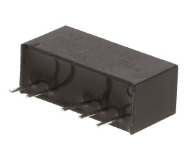 Przetwornica DC-DC, 1W, Uwe 4,5 → 5,5 V DC, Uwy ±5V dc, Iwy ±100mA, Recom