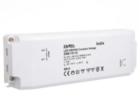 Zasilacz LED slim 12V DC 75W ZNS-75-12 LDX10000141