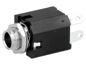 Złącze Jack 6,3mm, żeńskie, gniazdo, proste, stereo ACJS-MVS-3S