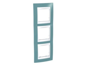 UNICA PLUS Ramka 3 potrójna pionowa błękit manganowy MGU6.006V.873 SCHNEIDER ELECTRIC