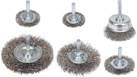 Zestaw Szczotek Na Wiertarkę Inox, 6Szt.