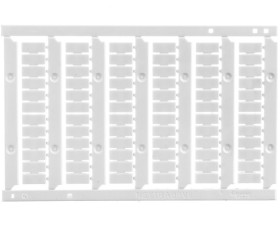 Karta oznaczeń 5mm, czyste z 6 paskami NSYTRABPV5 /10 szt./