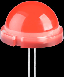 DLC2/6ID LED, 20 mm, wired, red, 61 mcd, 120°