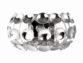 Kinkiet dekoracyjny chromowany FERRARA w stylu glamour z gniazdem E14 LP-17060/1W Light Prestige