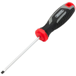 Draper 13387 Slotted Parallel Soft Grip Screwdriver, SL4 x 100mm