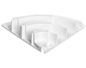 Kąt płaski regulowany DLP 85-120 stopni biały DLP 80x20 033747