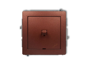 DECO Wyłącznik schodowy w stylu amerykańskim brązowy metalik 9DWPUS-3 KARLIK