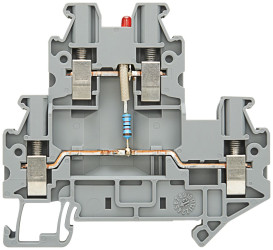 Zacisk do montażu na szynie DIN Siemens poziomy: 2 14AWGŚruba 8WH 24 V