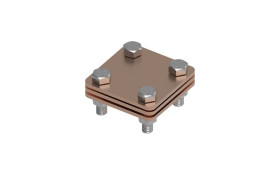 Złącze uniwersalne 3-elem. 60x60 bednarka-bednarka miedź 214.1.1 CU 21401103
