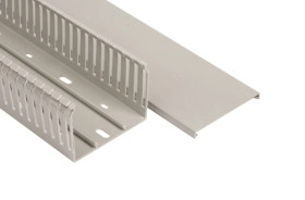 Korytko grzebieniowe samogasnące 80x60 szare z pokrywą UV ECS8060 /2m/ (opak. 28m)