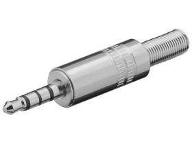 Wtyk jack 3,5 mm, stereo wtyczka jack 3,5 mm (4-pinowa, stereo)