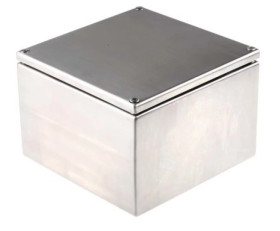 Puszka elektroinstalacyjna, 175 x 175 x 120mm, IP66, kolor Niemalowany, materiał Stal nierdzewna, RS PRO