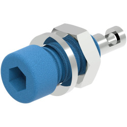 Electro PJP 224-M5-C-CD1-BL Jack Socket 2mm Blue 1pc Solder Terminal 0.50mm&#xB2;