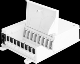 87949 Fiber optic wall distributor, 8 port, white