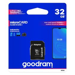 Karta pamięci GOODRAM microSDHC 32GB class 10 z adapterem