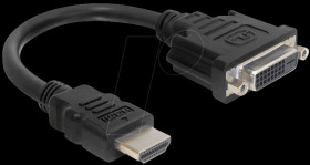 65327 HDMI plug > DVI 24+1 socket adapter, 20 cm