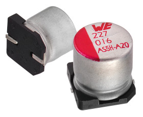 Kondensator 22μF 25V dc SMD Wurth Elektronik roztaw: 1.4mm 5.5 (Dia.) x 4.85mm