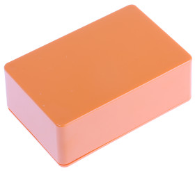 Obudowa ABS szerokość zew. 50 mm długość zew. 75 mm wys. zew. 27 mm CAMDENBOSS IP54 pomarańczowa