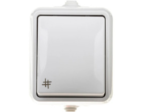 HYDRO Łącznik hermetyczny krzyżowy IP44 biały 120407