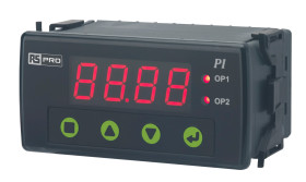 Wskaźnik procesu Analogowy, termoparowy, PT100, 0 → 20 mA, 4 → 20 mA, 0 → 10 V RS PRO Wyświetlacz