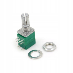 RV097NS - 8 Pin Double Stereo Potentiometer with Switch