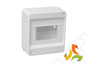 Rozdzielnica natynkowa 6 modułowa 1x6M bez drzwi N+PE IP40 S-6 C.2021 PAWBOL