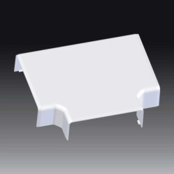 Pokrywa odgałęźna bezhalogenowa dla kanałów EKD 80X40HF biała 8504HF_HB