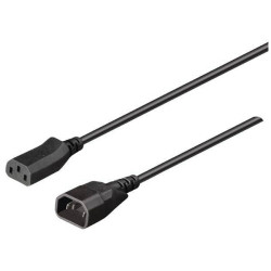 Bachmann 356.974 Cable 2m C13/C14 Grey 250V Male/Female Connectors