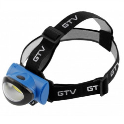 Latarka czołowa bat. GTV LED COB 3W 3xAAA 308567