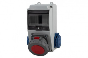 Rozdzielnica LAGO 5M - gniazda 32A 5p, 2x230V /5 modułów/