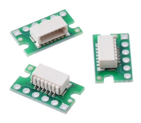 Pololu Breakout for JST SH-Style Connector, 6-Pin Male Side-Entry (3-Pack, Untested)