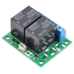 Basic 2-Channel SPDT Relay Carrier - moduł z 2 przekaźnikami SPDT 12VDC