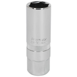 Sealey S38SP10 Spark Plug Socket 3/8"sq Drive 16mm Plug