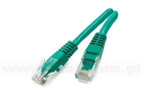 Patchcord UTP, kat6, 1,0m, zielony, LSOH/LSZH