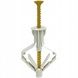 Kołki rozporowe GKW 10x50mm z wkrętem PZ 3,5x60mm płyt G-K, do pustych powierzchni KLIMAS 100szt